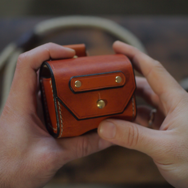 instapouch 1 Bark & Brass Pouch – Handmade Leather Dog Poo Bag Dispenser